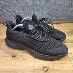 Snibbs Orbit Work Shoes Mens Sz 11 M Eclipse Black Non Slip Lace Work Sneakers